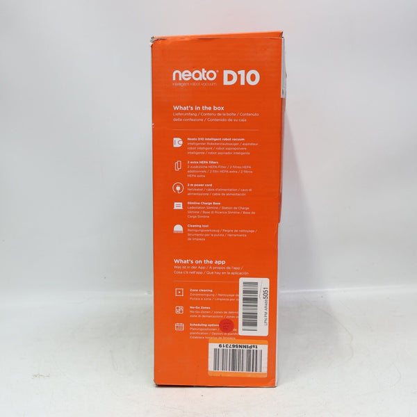 Neato Robotics D10 Intelligent Silver Robotic Vacuum Parts / Repair Not Working