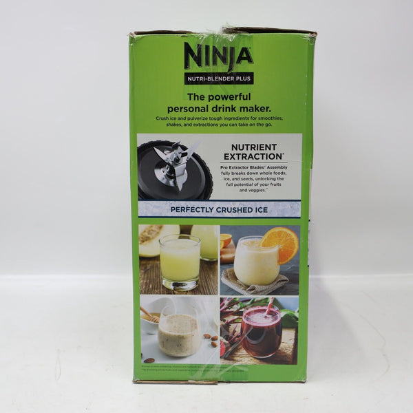 Ninja BN301 Nutri-Blender Plus 20Oz. Single-Serve Blender Dishwasher Safe Silver