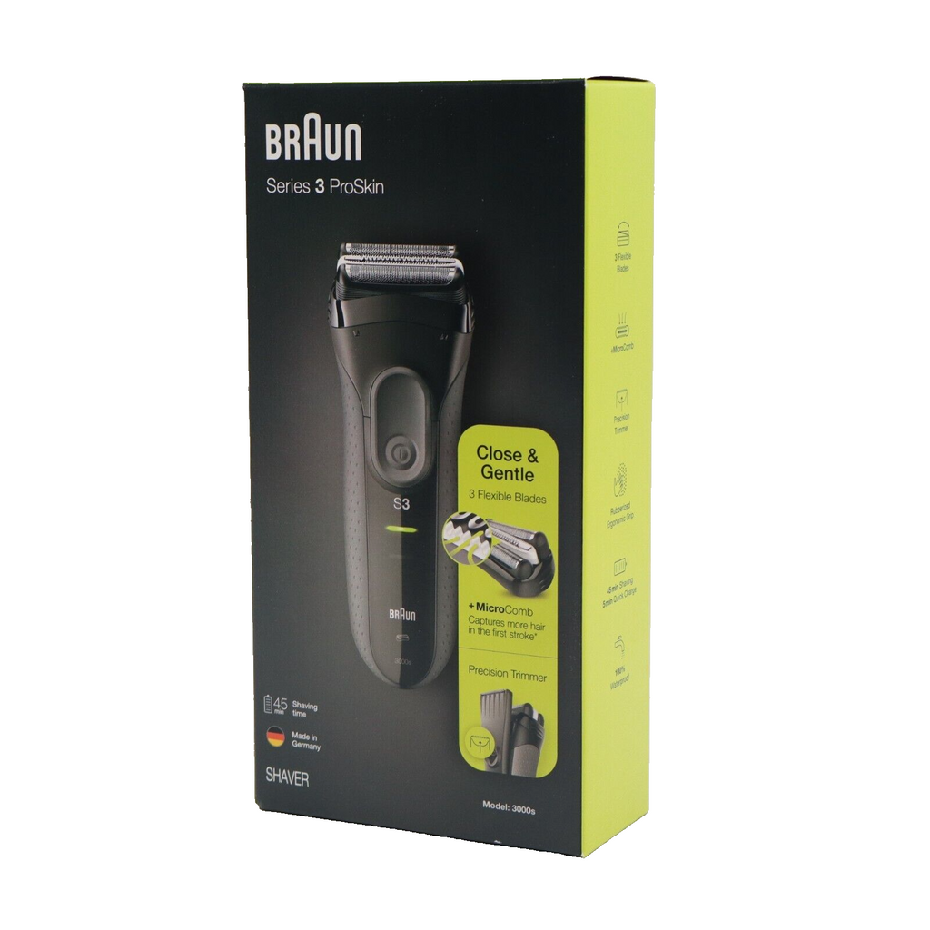 🔥Braun Series 3 ProSkin Shaver Waterproof Model 3000s NEW DAMAGE BOX SHIPS NOW