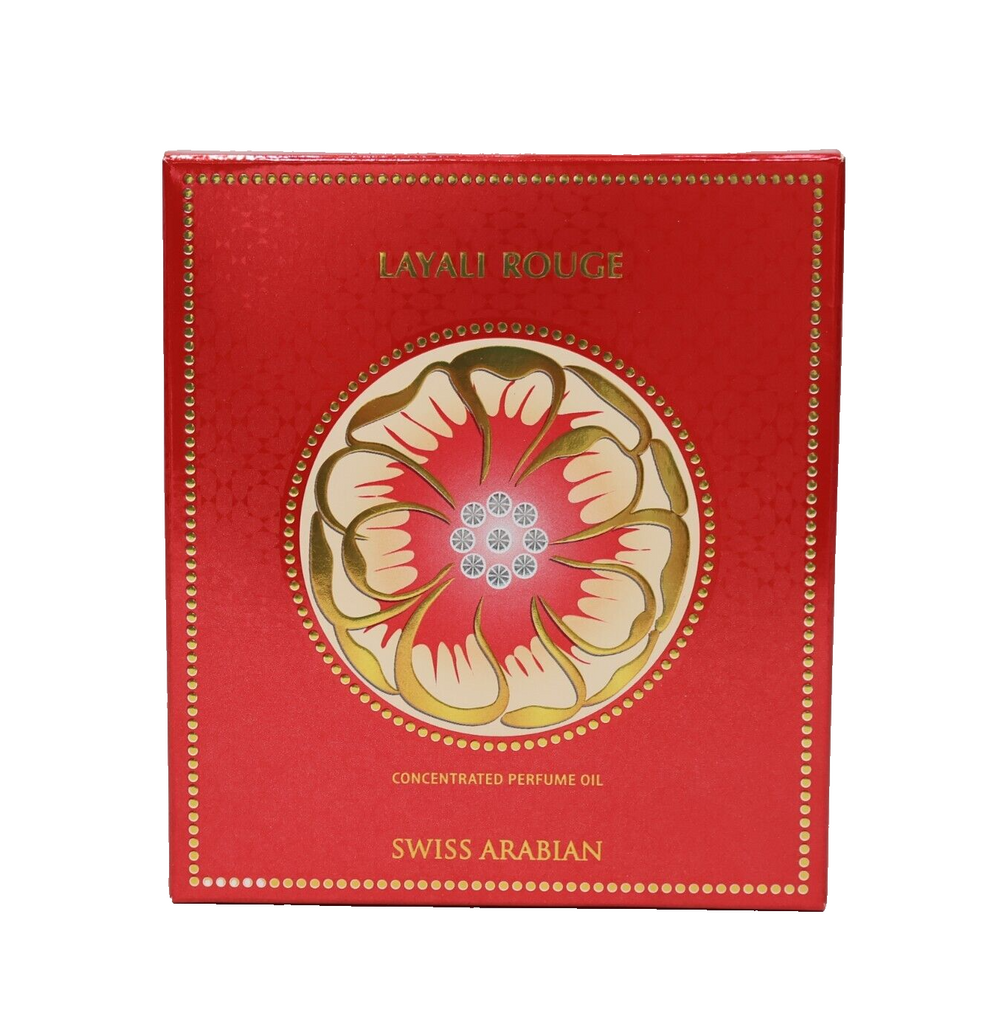 Layali Rouge by Swiss Arabian for Women - 0.5 oz Parfume Oil New Open