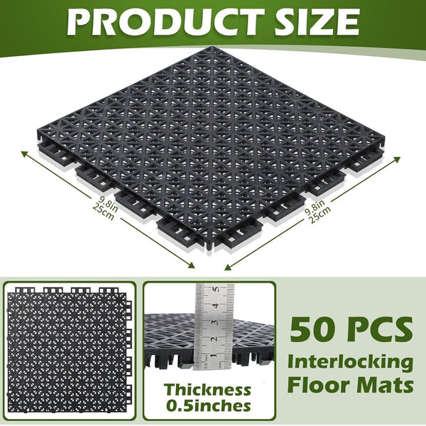🔥50 PCS Modular Interlocking Cushion 9.8”x 9.8