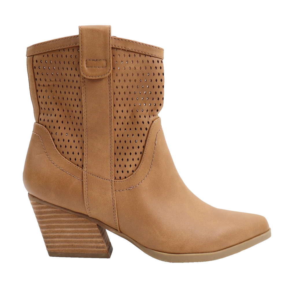 🔥NEW DV Dolce Vita Kirby Pull-On Western Ankle Bootie, Tan, 7US, SHIPS TODAY🔥