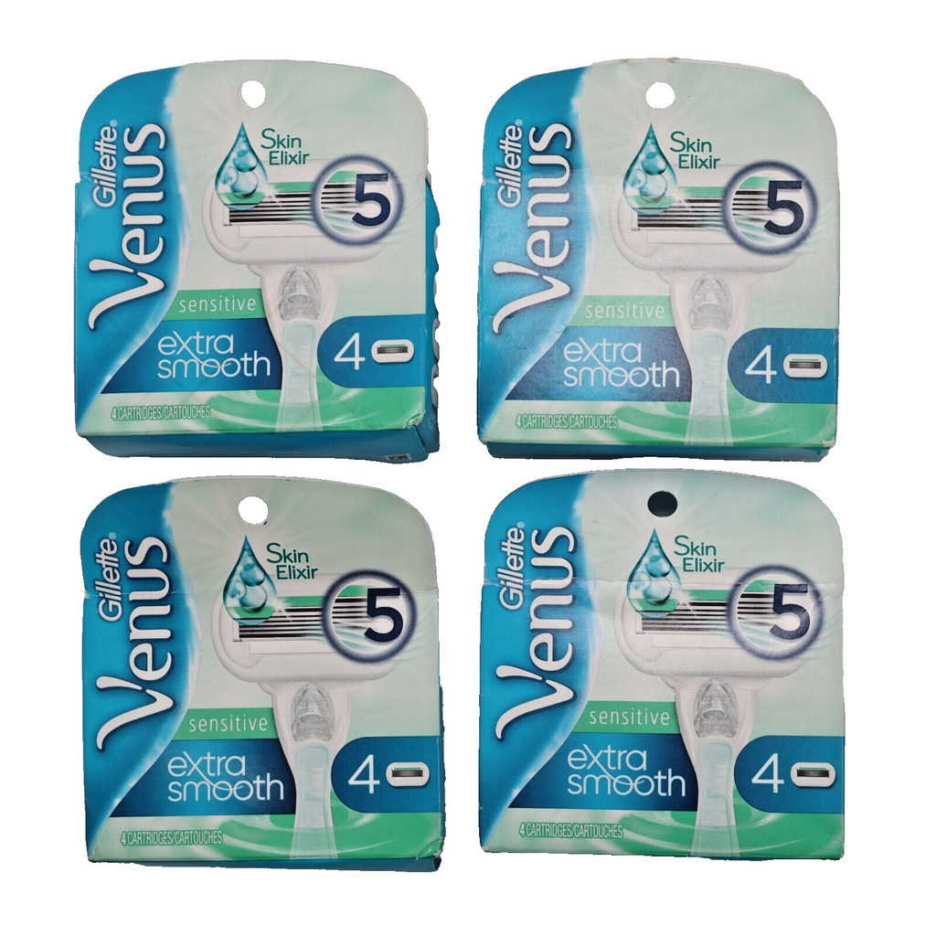 🔥NEW Gillette Venus Sensitive Extra Smooth Refills 4 PACK X 4=16 Cartridges🔥