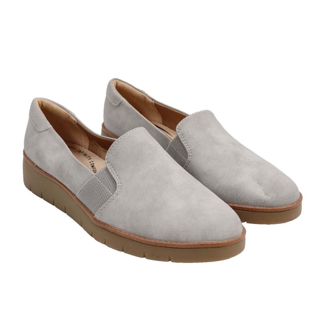 🔥LifeStride Women's On The Go Slip-on Loafers, Grey, 9US/40EU MSRP$85 SHIPS NOW