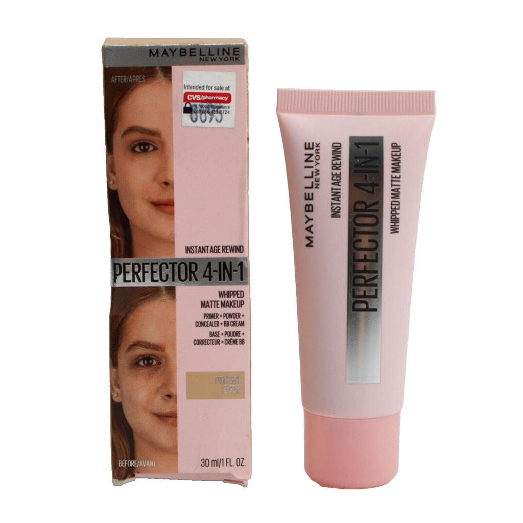 🔥Maybelline Instant Age Rewind Perfector 4-In-1 Matte Makeup 01 Light SHIPS NOW