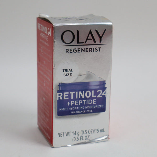 🔥2 PACK Olay Regenerist Retinol 24 + Peptide Night Moisturizer Trial Size 0.5oz