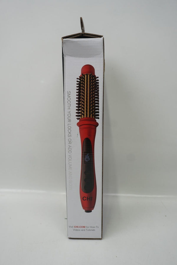 CHI Amplitude Ceramic Heated Round Brush, Ruby Red, 1-1/4