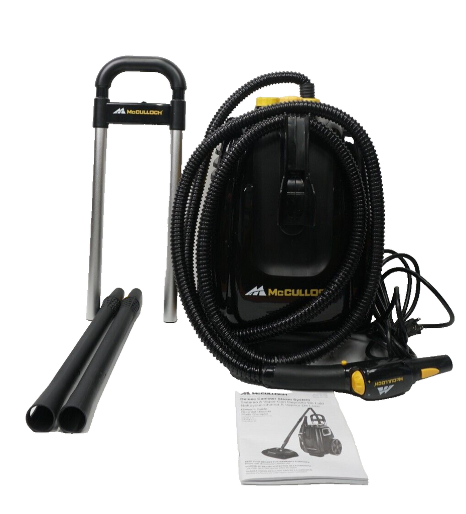 McCulloch MC1385 1500W Multipurpose Deluxe Canister Steam Cleaner w/Accessories