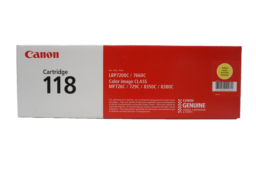 🔥Genuine Canon 118 Yellow Toner Cartridge LBP7200C 2659B001 [AA] SHIPS NOW🔥