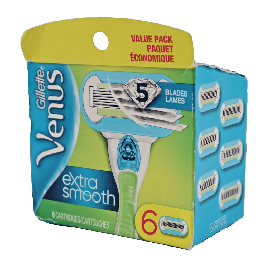 🔥NEW GILLETTE VENUS Extra Smooth Women's Razor 5 Blade, 6 Cartridges SHIPS NOW