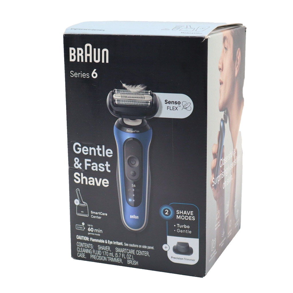🔥Braun Series 6-6172cc Rechargeable Wet & Dry Shaver + Smart Care Center #9363