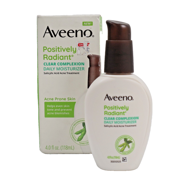 🔥NEW Aveeno Positively Radiant Clear Complexion Daily Moisturizer, 4fl/118ml🔥