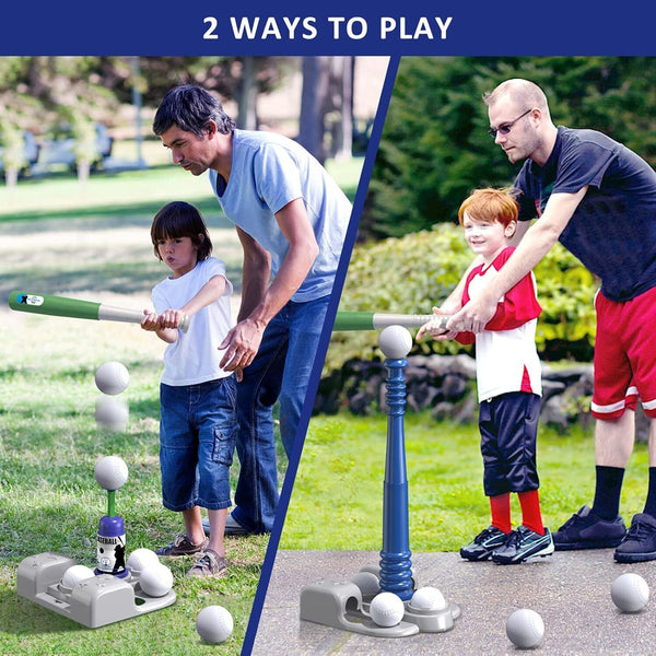 T Ball Sets for Kids 3-5 5-8, Kids Baseball Tee with 6 Balls/Adjustable Batting