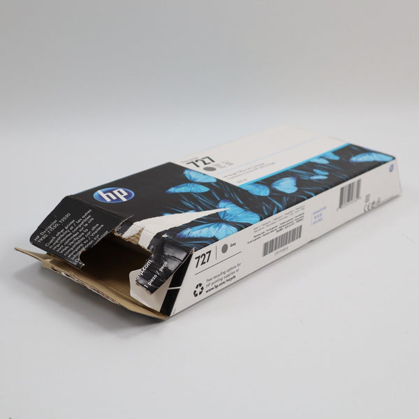 NEW OPEN HP 727 GENUINE Gray Ink Cartridge for DesignJet T930 T2530 F9J80A 1/23