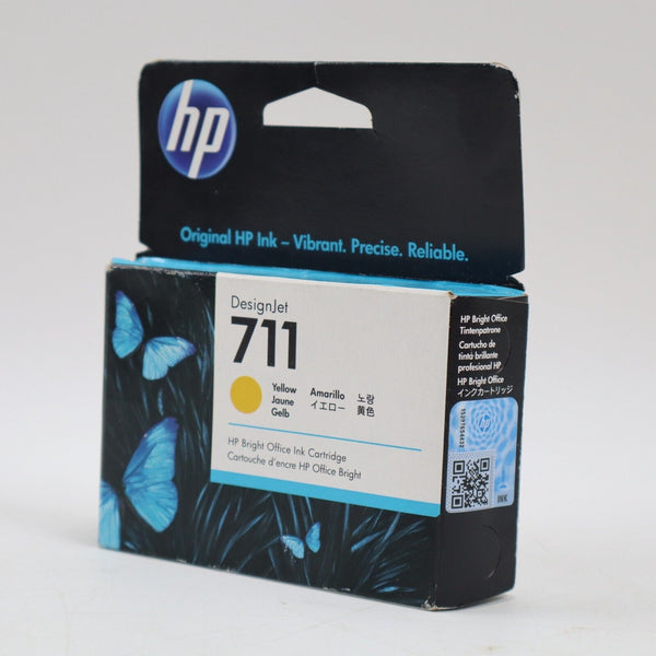 🔥NEW Genuine HP 711 29-ml Yellow DesignJet Ink Cartridge, CZ132A Exp 12/2024🔥