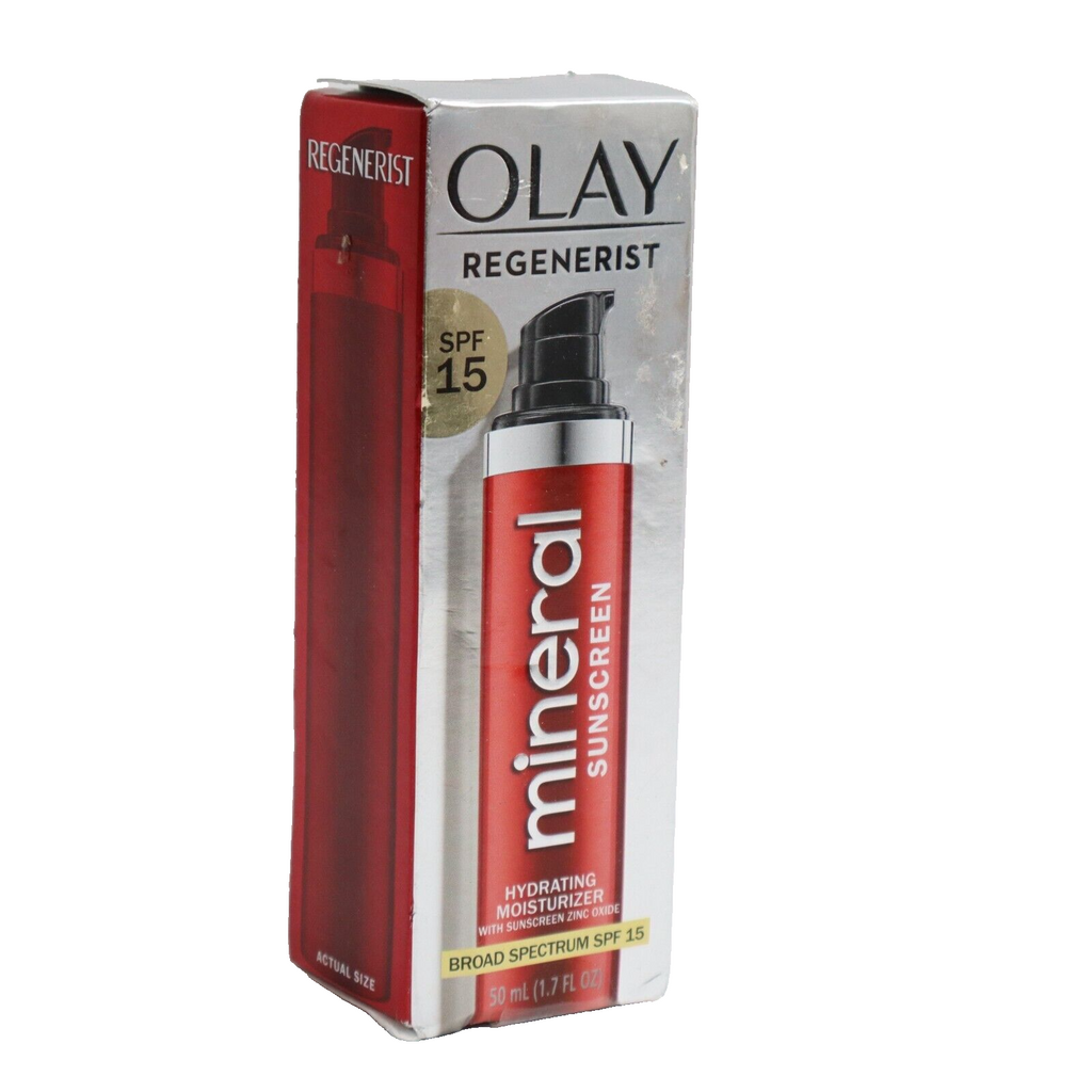 🔥NEW OLAY Regenerist Mineral Sunscreen Hydrating Moisturizer SPF 15 1.7 fl oz🔥