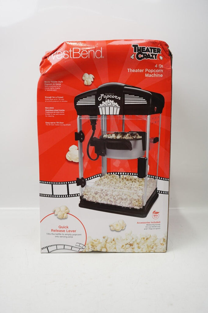 Stir Crazy Movie Theater Popcorn Popper, Gourmet Popcorn Maker Machine See Notes