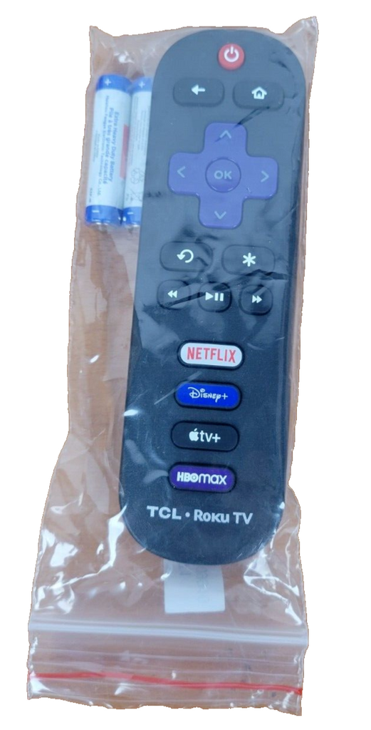 21001-000071 TCL Roku TV Original Remote Netflix Disney+ Apple TV HBO Max