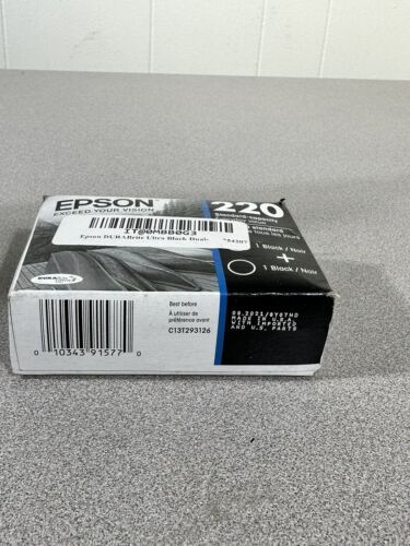 🔥NEW - EPSON 220 BLACK 2-PACK Ink Standard-Capacity SEALED BOX Exp: 9/2021🔥