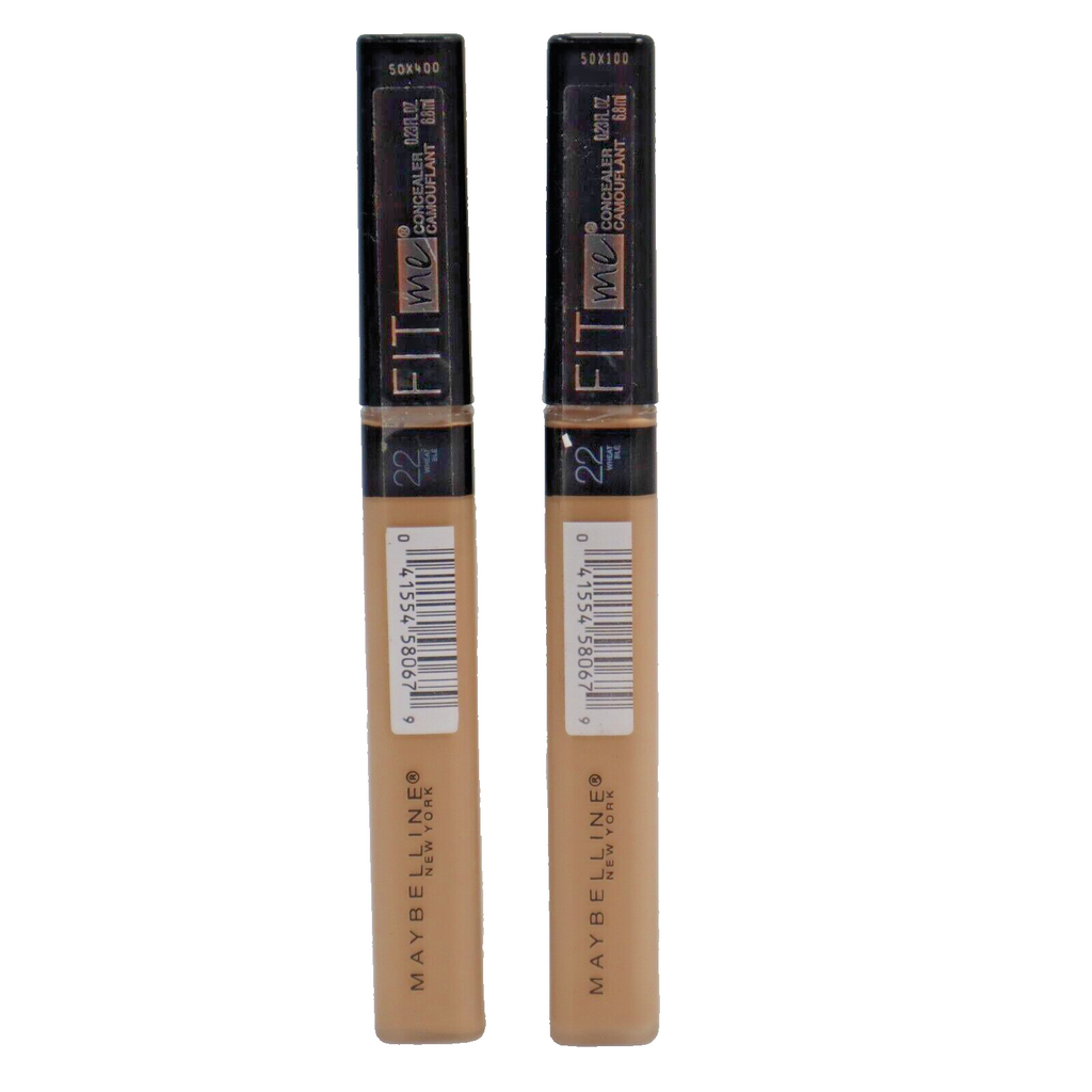 🔥2 X Maybelline New York Fit Me! Concealer 22 Wheat 0.23 fl oz NEW SHIPS TODAY