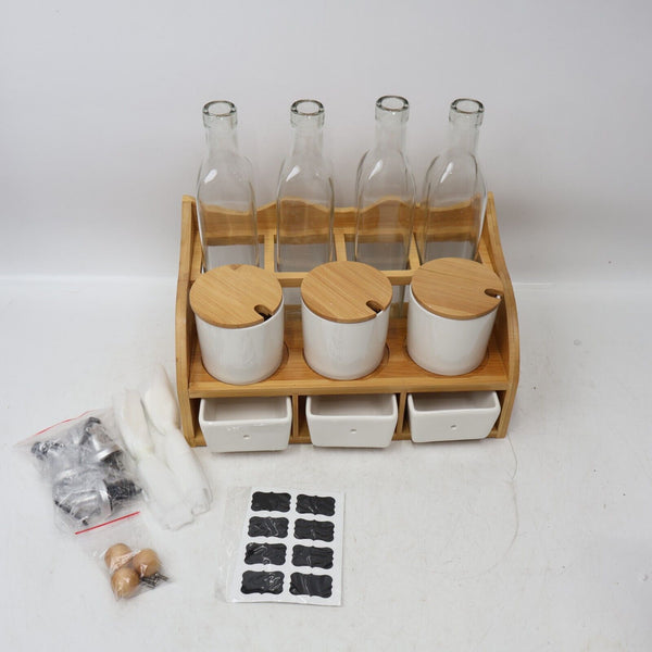 Yopay Seven Pcs Porcelain Containers for Tea or Coffee Set Open New