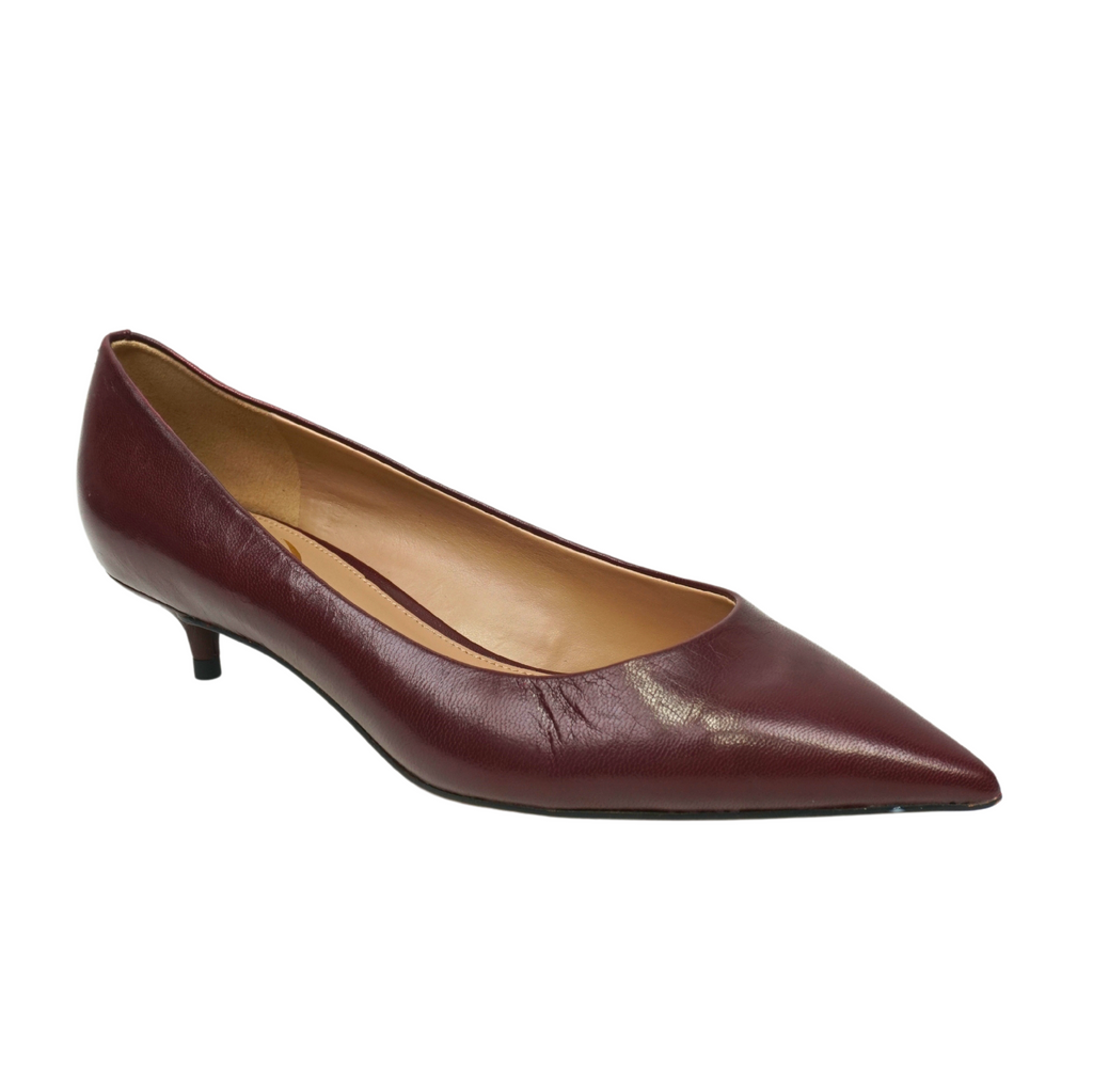 🔥Sam Edelman Woman's FRANCI Pointed Toe Pumps, Burgundy, 8M US SHIPS TODAY🔥