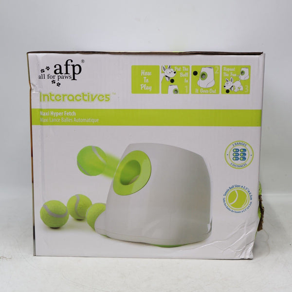 afp All For Paws Interactive Hyper Fetch Machine - Mini Automatic Ball Launcher