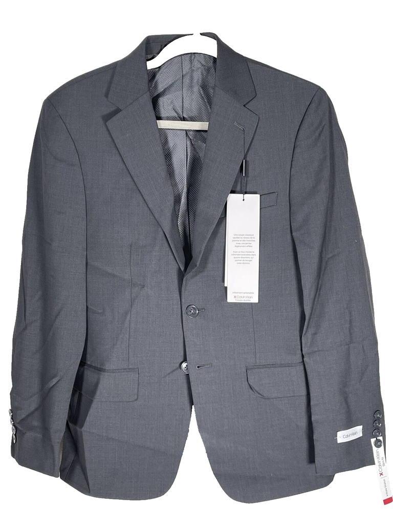 🔥Calvin Klein Mens 38S Dark Gray MAGEE Slim Stretch Sport Coat RETAILS $650🔥