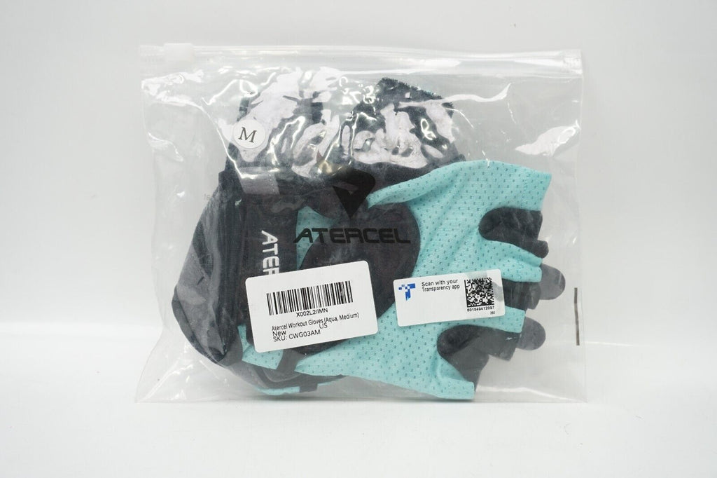 ATERCEL Workout Gloves for Men and Women Exercise Gloves for Weight Lifting Teal