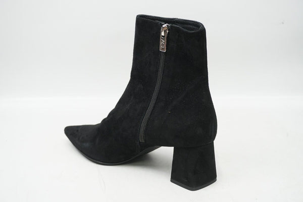 🔥AGL Women's Mimma Pointed Toe Block Heel Bootie, Black 7.5US/37.5EUR MSRP $495