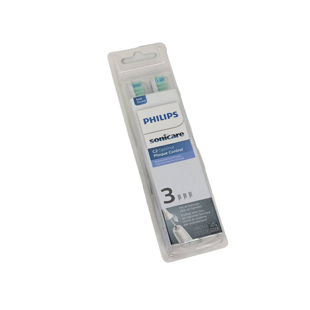 🔥Philips Sonicare C2 Optimal Plaque Control Tooth Brush Replacement Heads 3pk🔥
