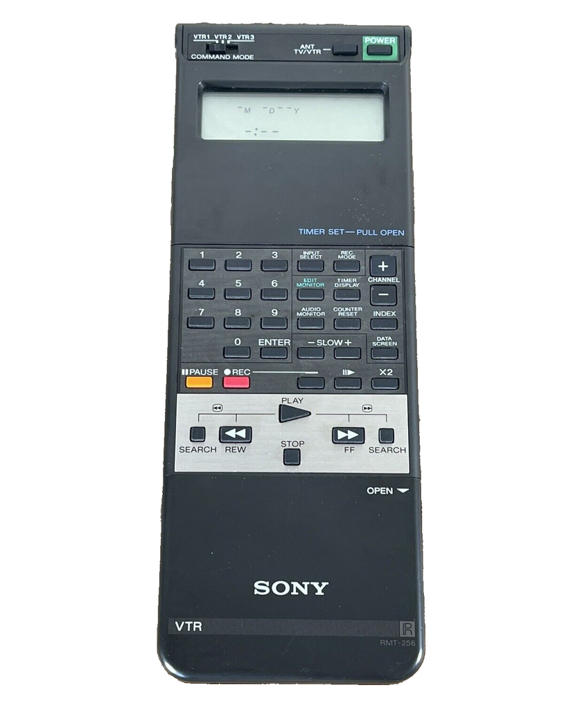 🔥Sony VTR RMT-256 VCR VTR 1,2,3/TV Remote Control SLV-70H 70HF TESTED WORKING🔥