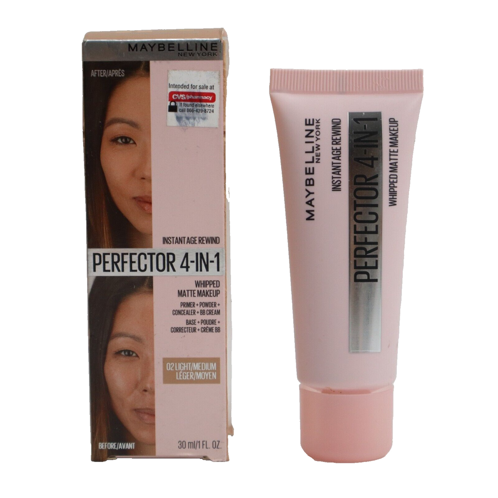 Maybelline Instant Age Rewind Perfector 4-in-1 Whipped Matte Makeup 02 Light Med