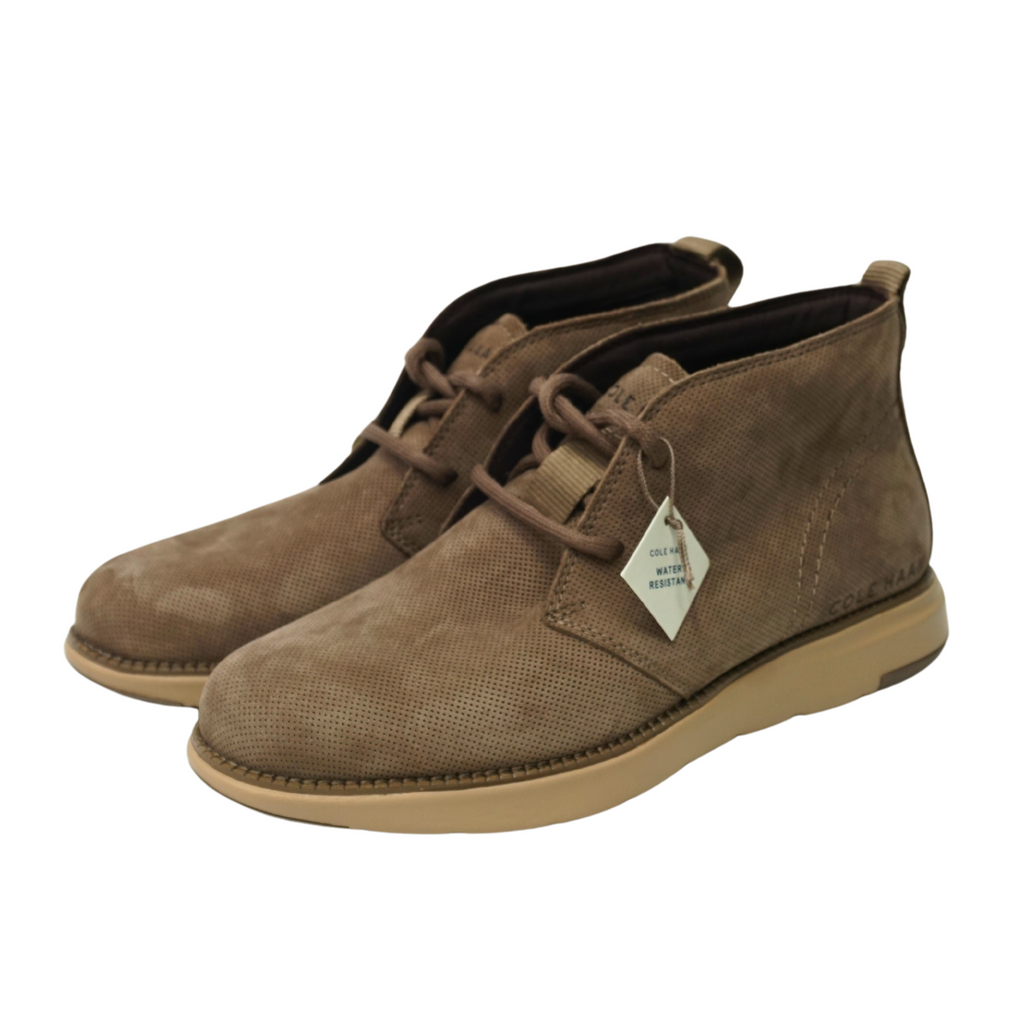 🔥Cole Haan Men's Grand Atlantic Chukka WR C37846, Morel Nubuck Micro Perf 7M US