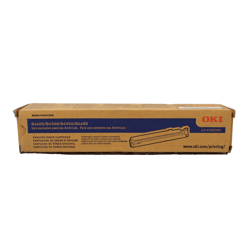 Okidata 43502301 Genuine Toner Cartridge for B4400, B4600 Series Printers Open