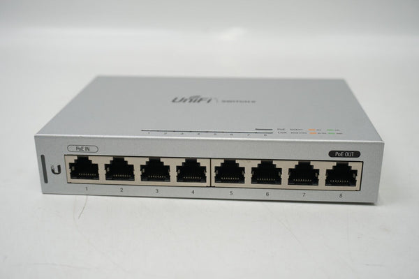 Ubiquiti UniFi Switch 8 US-8 24W 8 Port PoE Gigabit Network w NON ORIGINAL Power