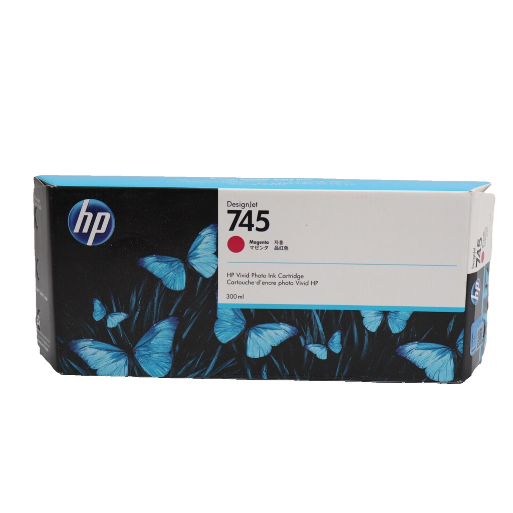 HP 745 Magenta 300ml Ink Cartridge F9K01A for HP DesignJet Z2600 Z5600 Exp 2025