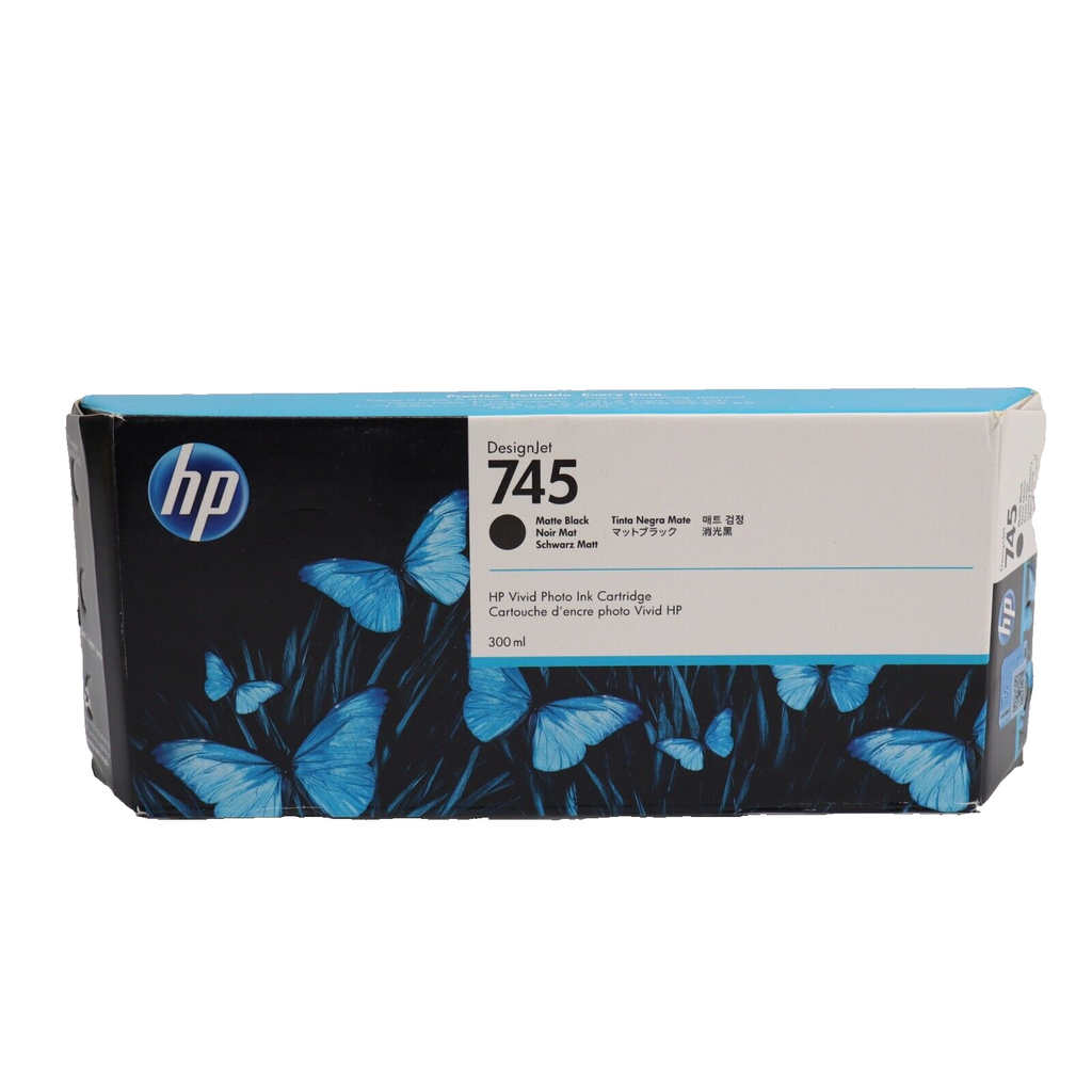 🔥GENUINE HP 745 Matte Black 300ml Ink Z2600 Z5600 F9K05A DesignJet 02/2024🔥