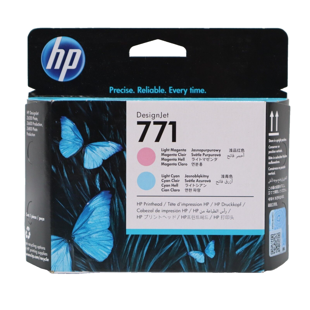 🔥HP 771 CE019A Light Magenta / Light Cyan Printhead Z6200 9/2023 NEW DAMAGE BOX