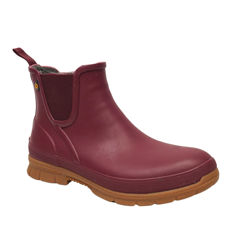 🔥Bogs Women's Amanda Plush Waterproof Ankle Boot Faux Fur -25C, Burgundy, 9US🔥