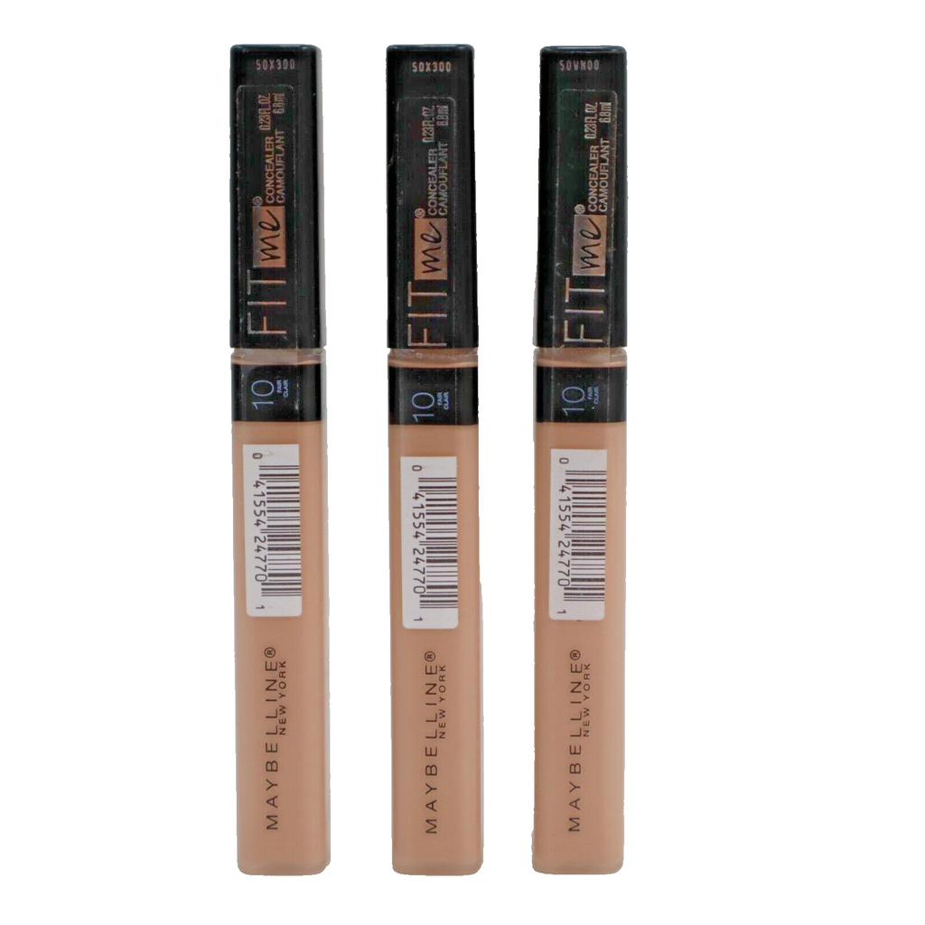 🔥3 Pack Maybelline New York Fit Me! Concealer Shade #10 Fair NEW SHIPS TODAY🔥