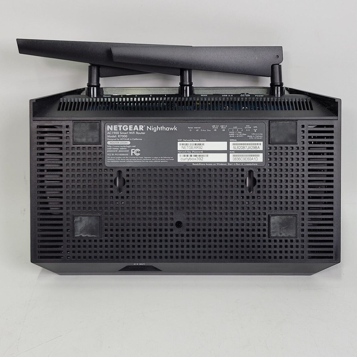 💻NETGEAR Nighthawk R7000 Smart WiFi Wireless Router AC1900 (R7000-100P ...