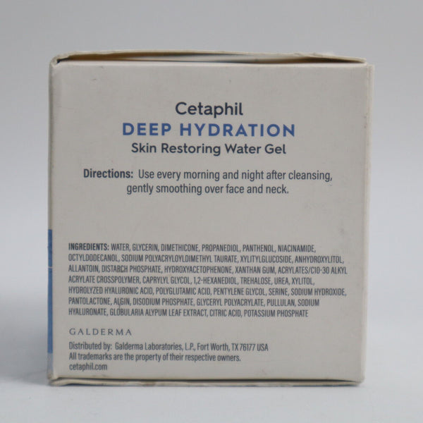 🔥NEW Cetaphil Deep Hydration Skin Restoring Water Gel 1.7 oz Hyaluronic Acid🔥