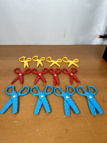 12 X Children Safety Scissors Toddler Craft Scissors Preschool Training for Kids