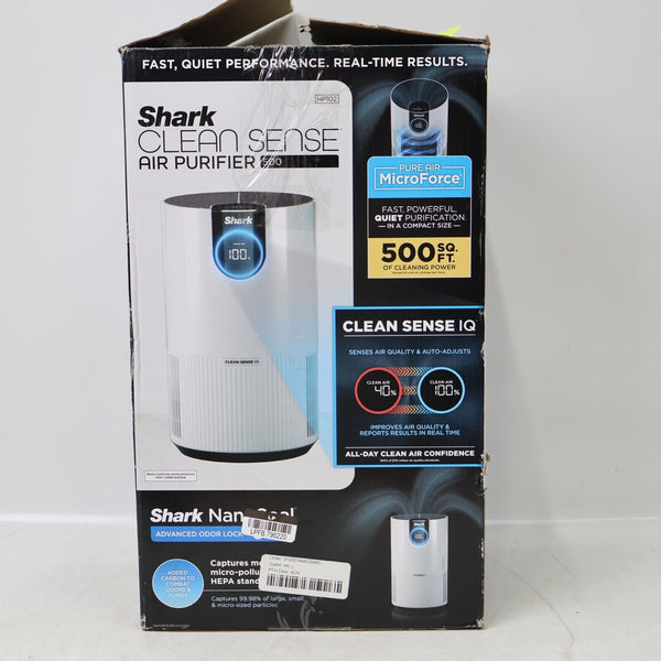 Shark Clean Sense Air Purifier 500 HP102 500 Sq. Ft. W/Shark NanoSeal Odor Lock