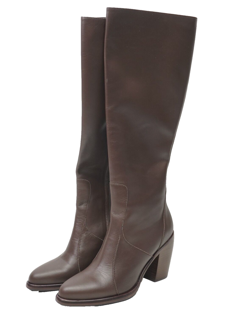 🔥NEW Rag & Bone Mustang Knee High Leather Boots 8.5US/39EU Brown MSRP $795🔥