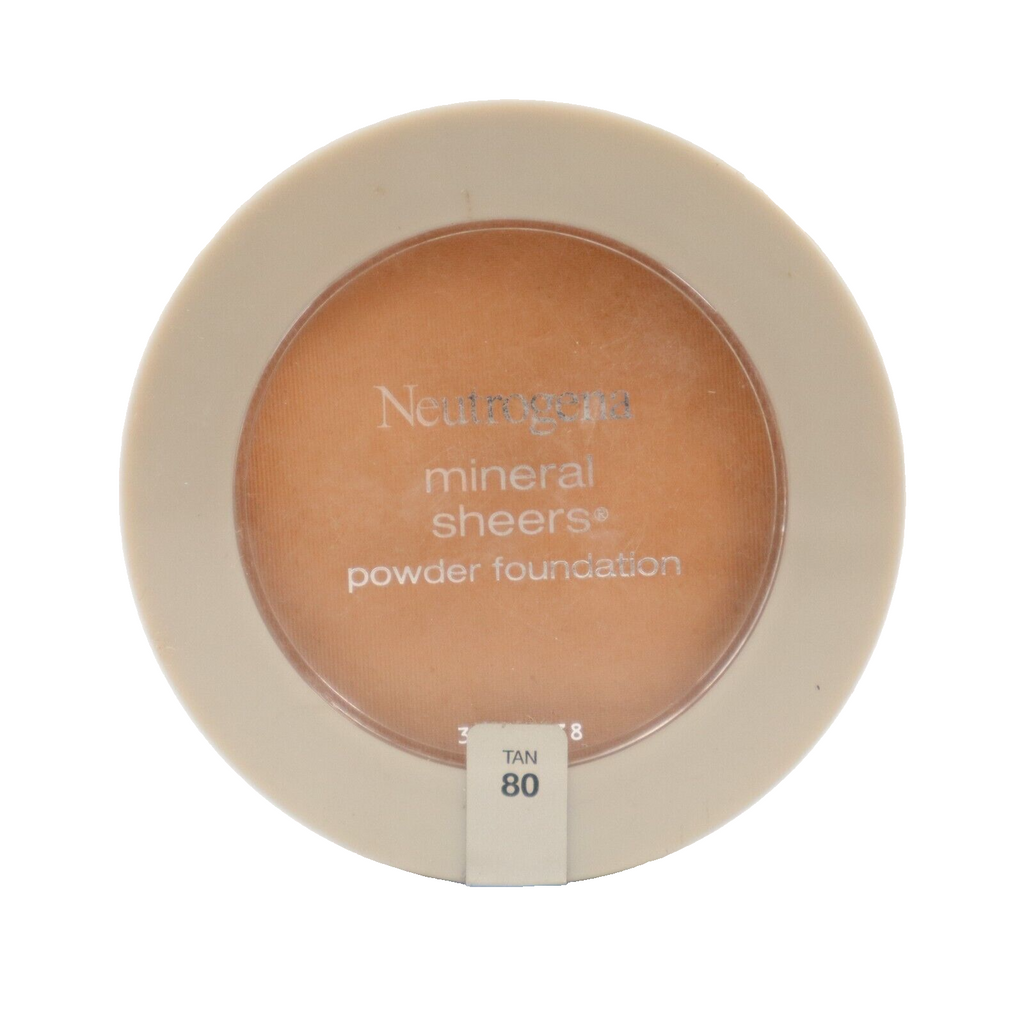 🔥NEW Neutrogena Mineral Sheers Powder Foundation #80 Tan FAST FREE SHIPPING🔥