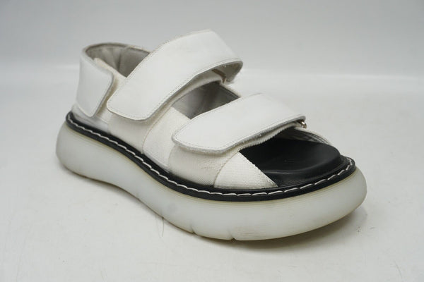 BROKEN BUCKLE Khaite Murray Leather Sandal Platform Lug Soles White 6.5-7US/37EU