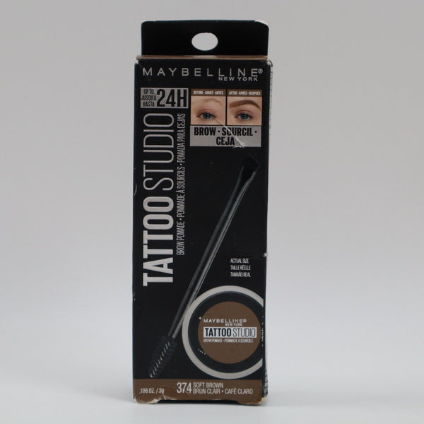 🔥2 PACK Maybelline Tattoo Studio Brow Pomade 3g, #374 Soft Brown, SHIPS TODAY🔥