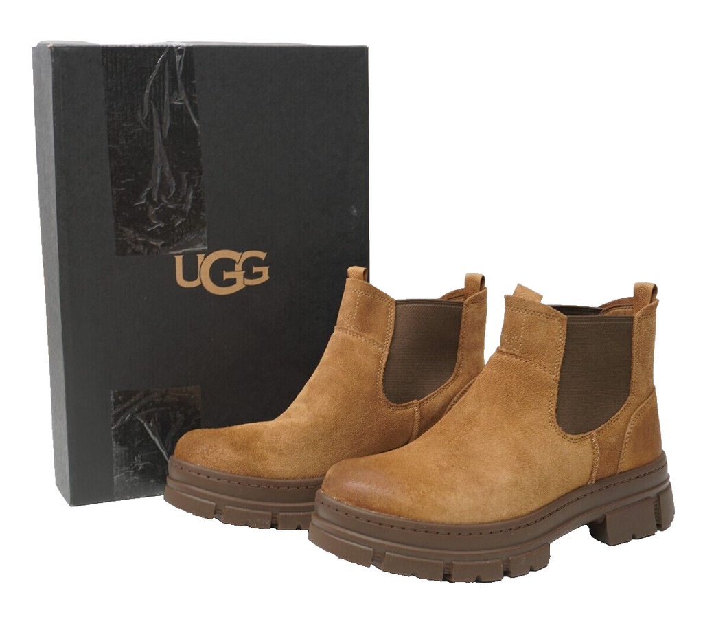 🔥NEW UGG Men's Skyview Chelsea Suede, Chestnut Suede, 7.5 US (MSRP $160)🔥